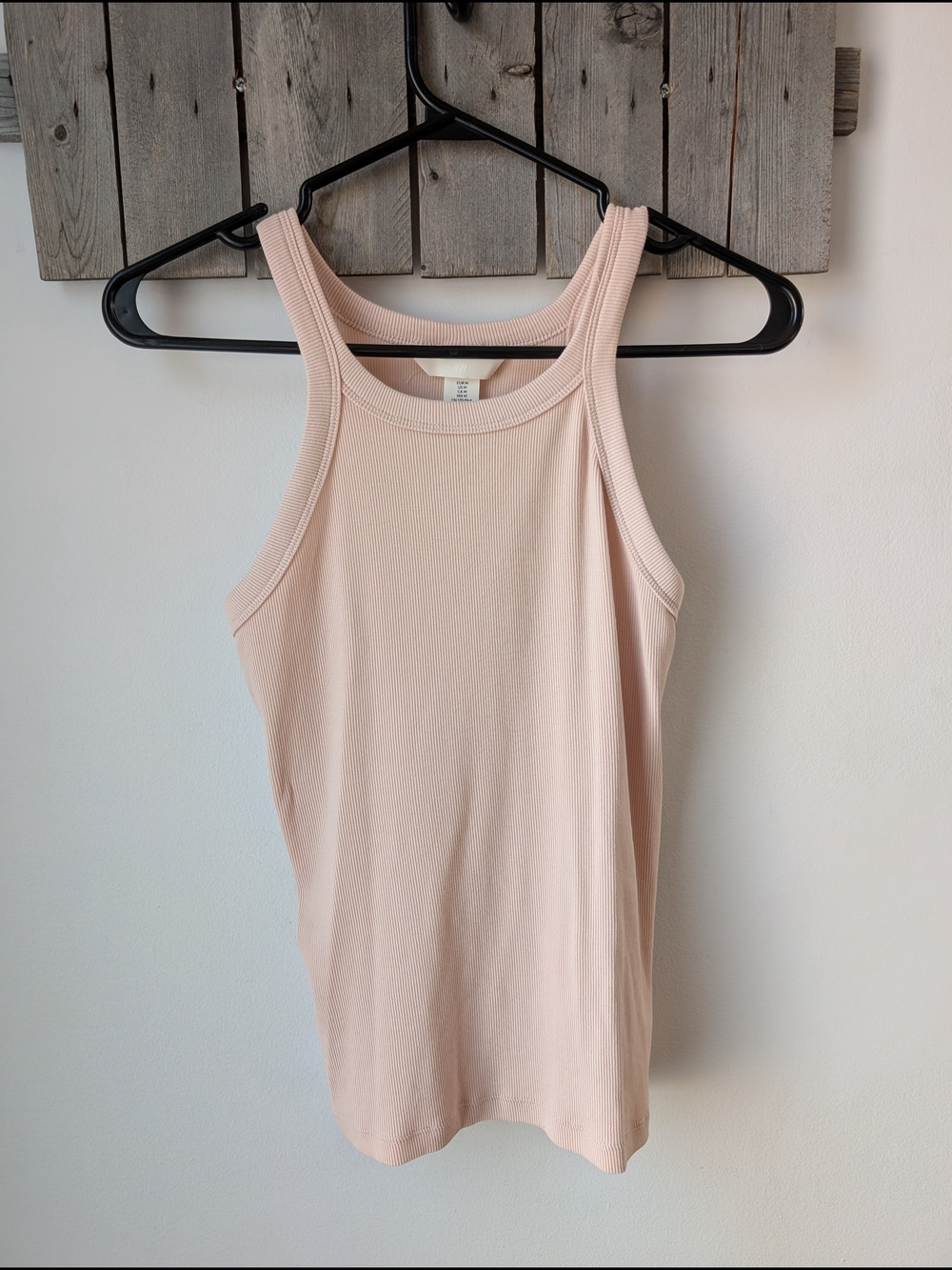 H&M Ribbed Tank Top - Pale Pink - Picture 1 of 3